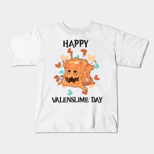 Happy Valenslime Roleplaying Video Game RPG Geek Couple Gift Kids T-Shirt